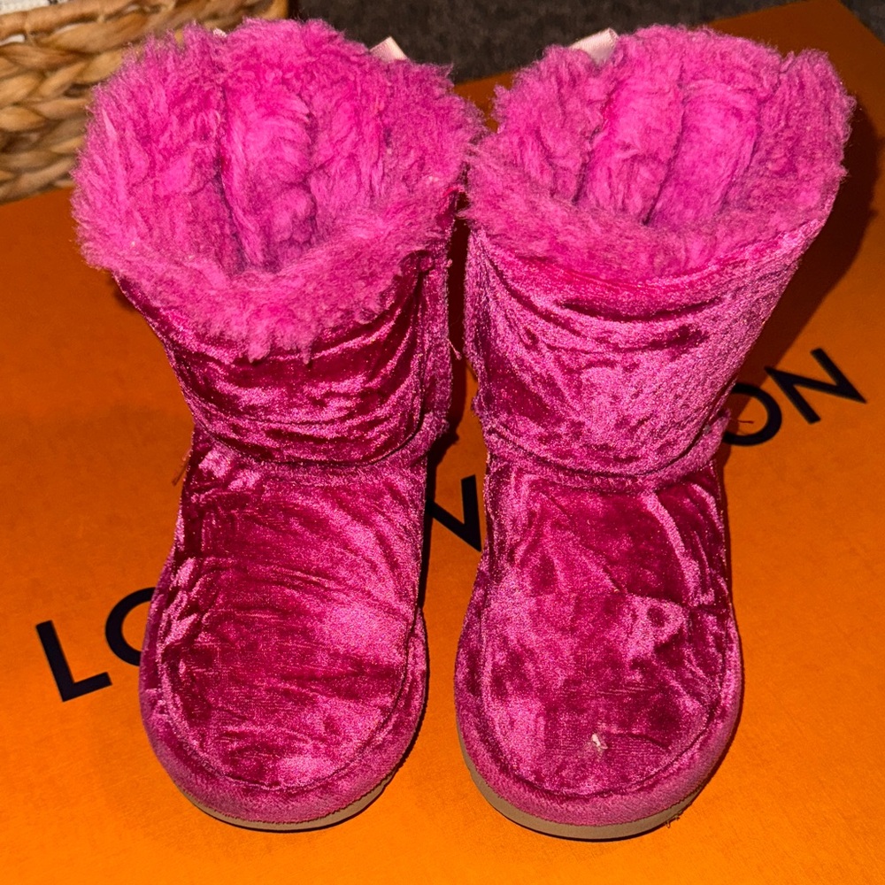 Plush Pink Boots